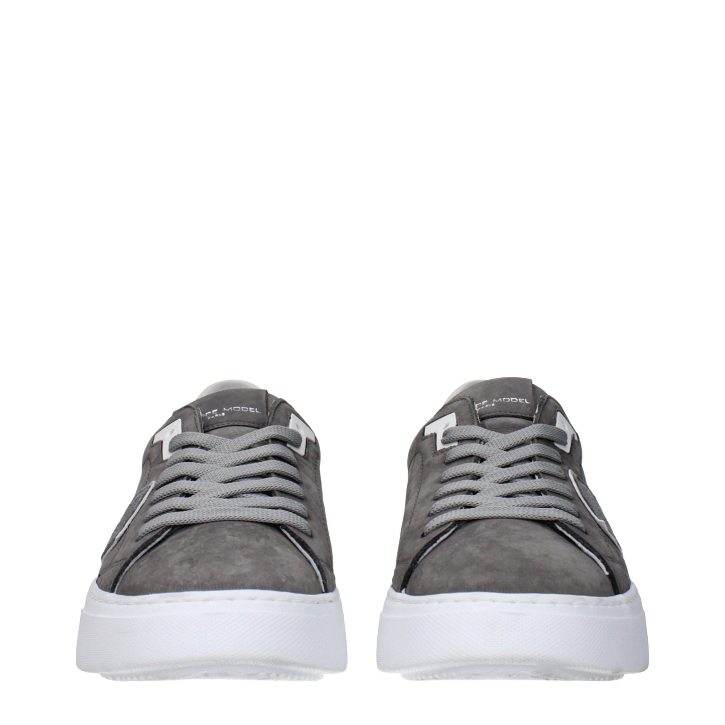 Gray Leather Sneakers