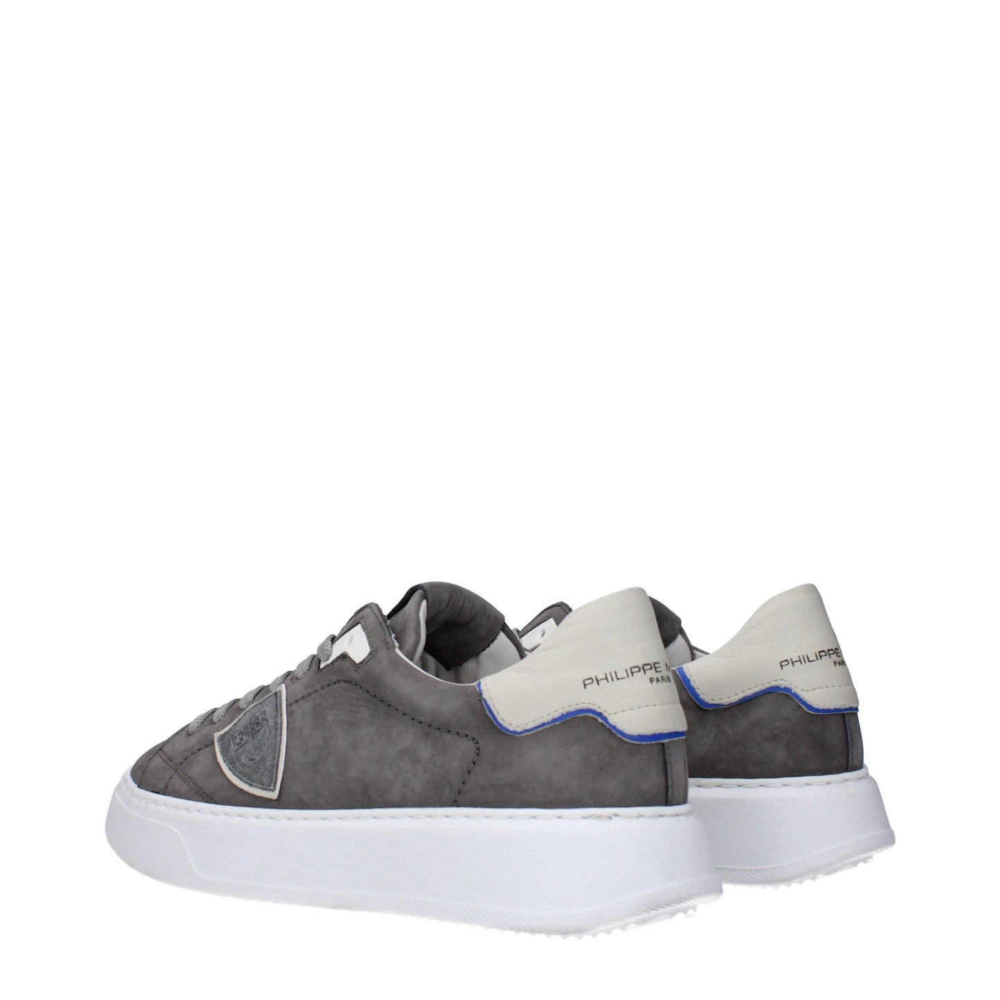 Gray Leather Sneakers