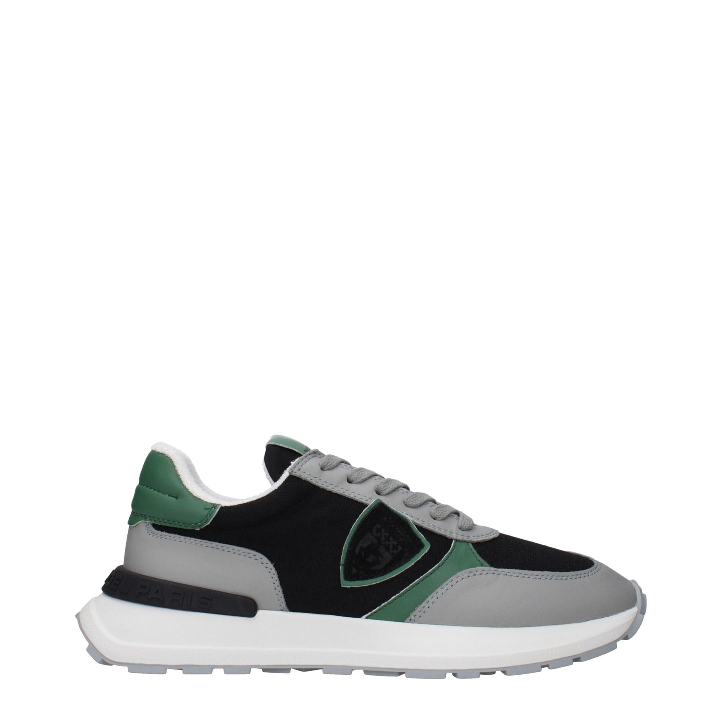 Black Fabric Athletic Sneakers