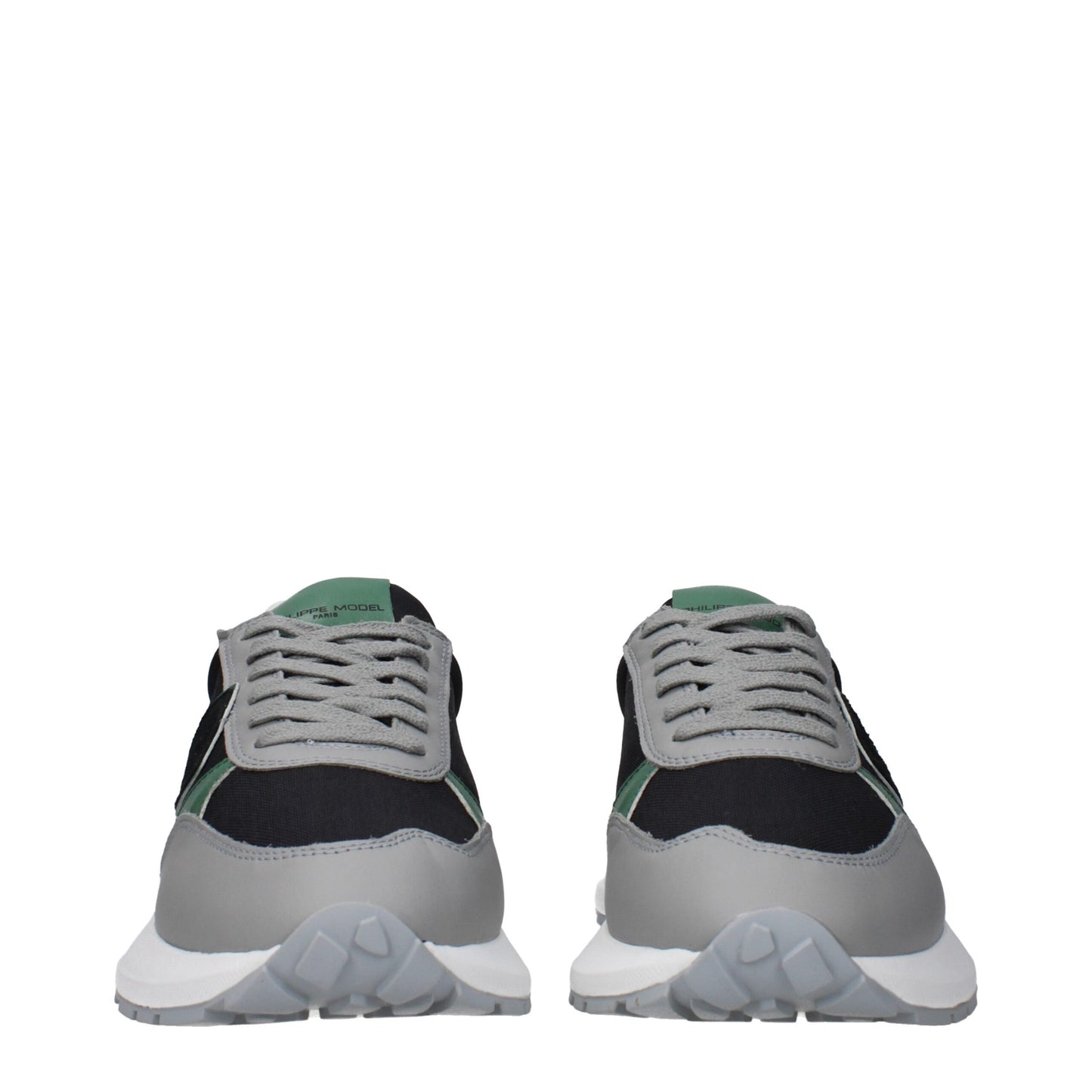 Black Fabric Athletic Sneakers