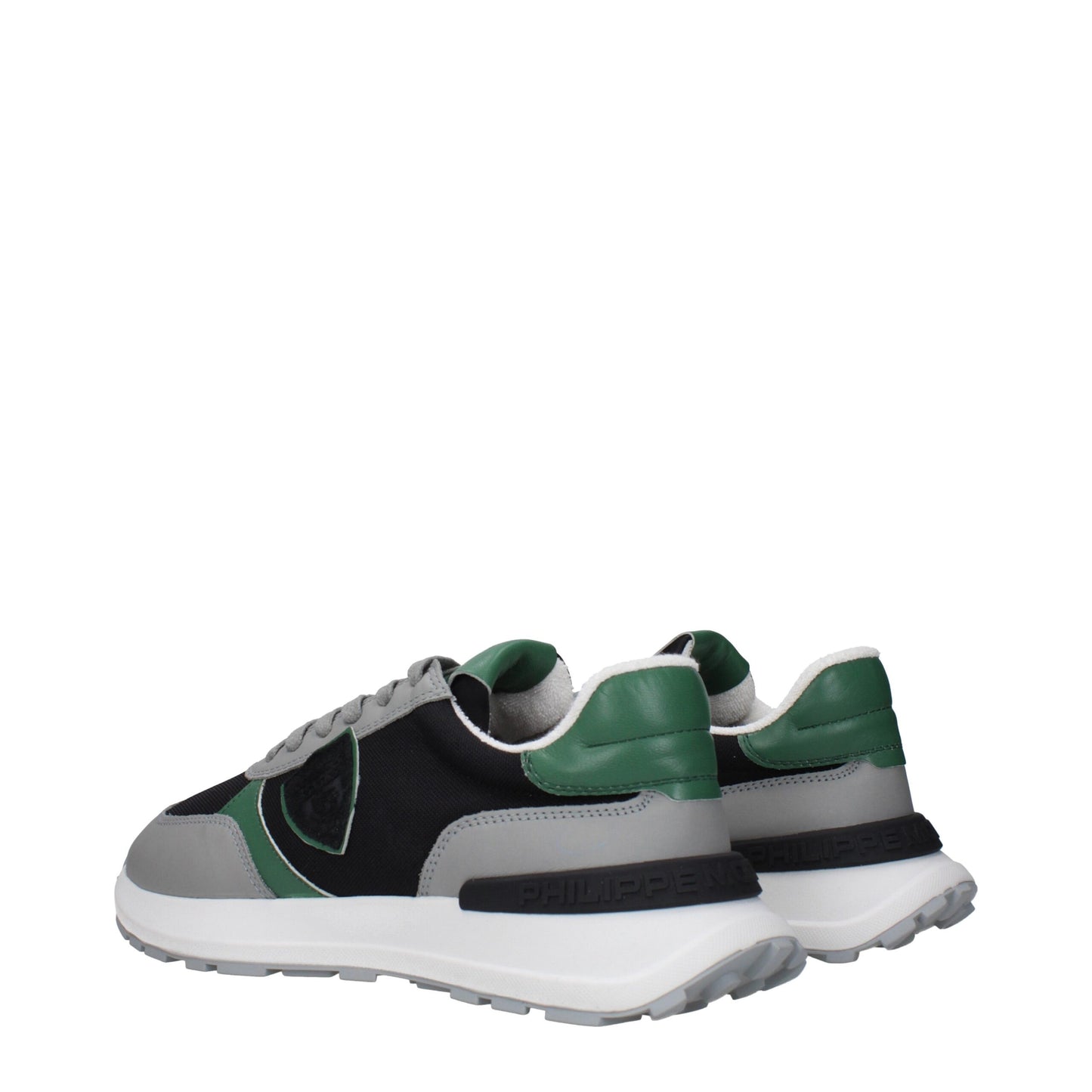 Black Fabric Athletic Sneakers