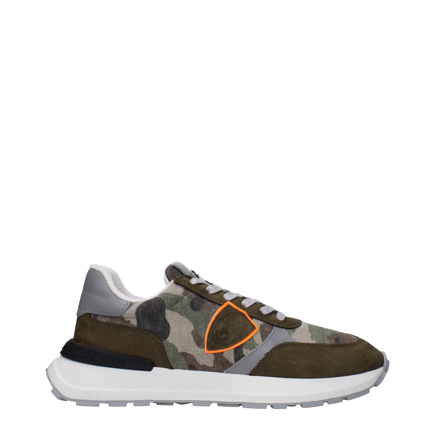 Green Fabric Athletic Sneakers