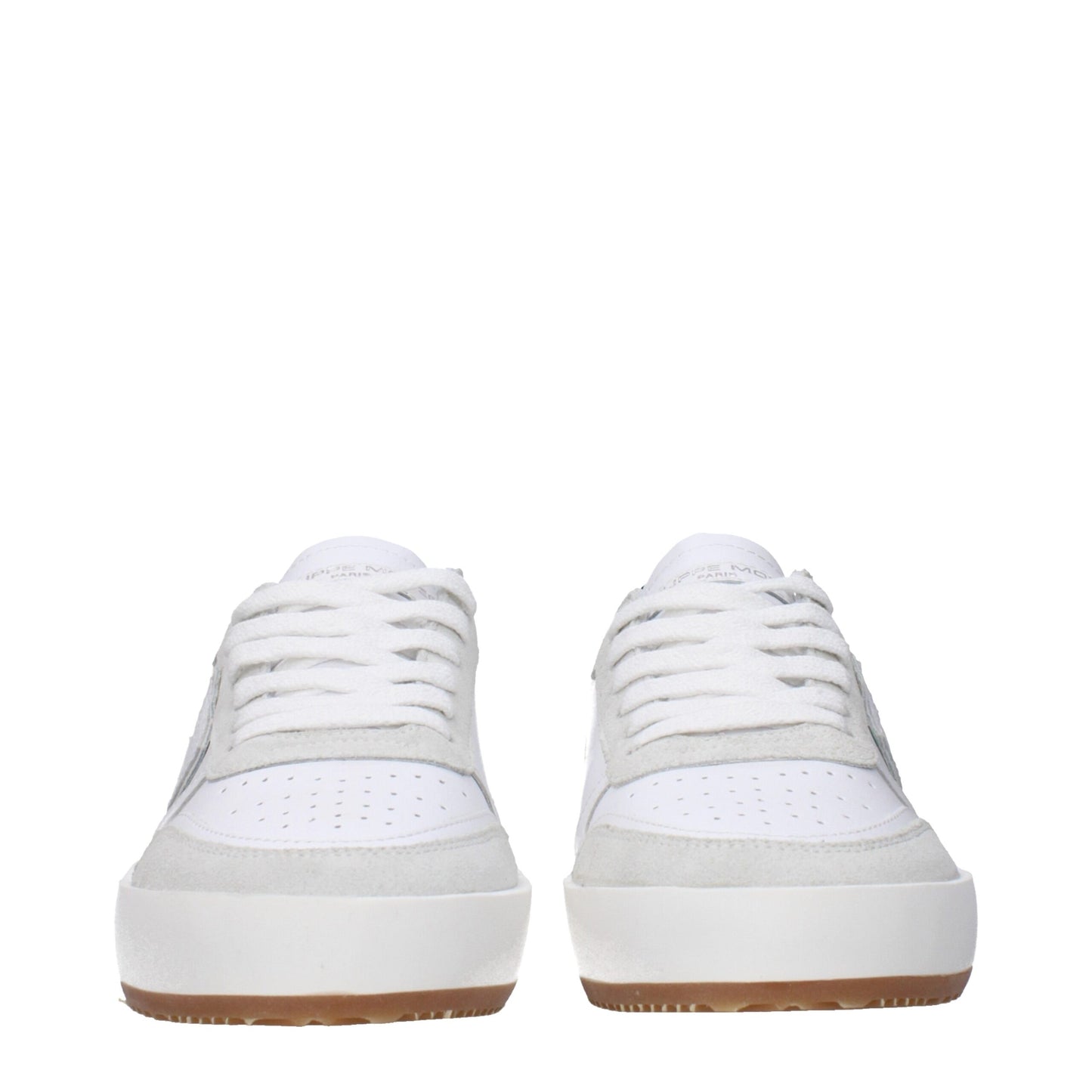 White Leather Low Tops