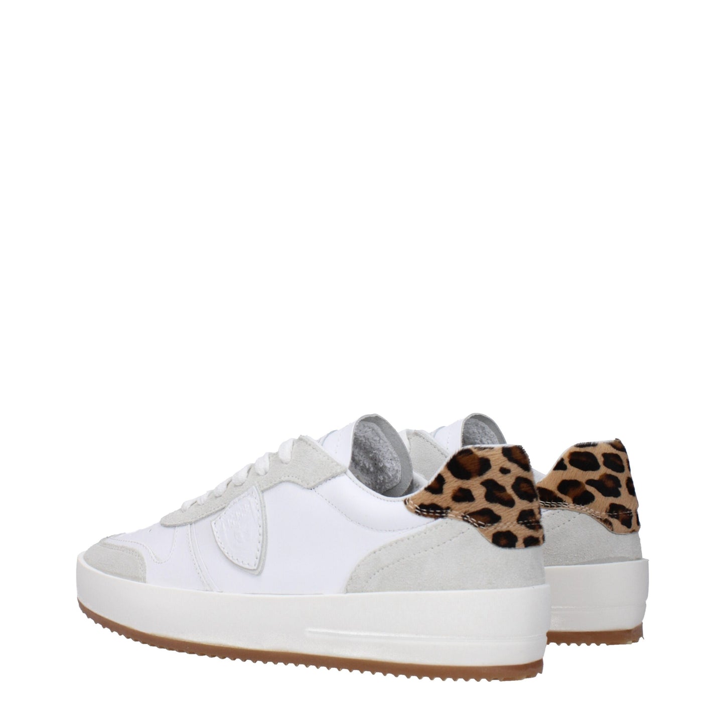 White Leather Low Tops