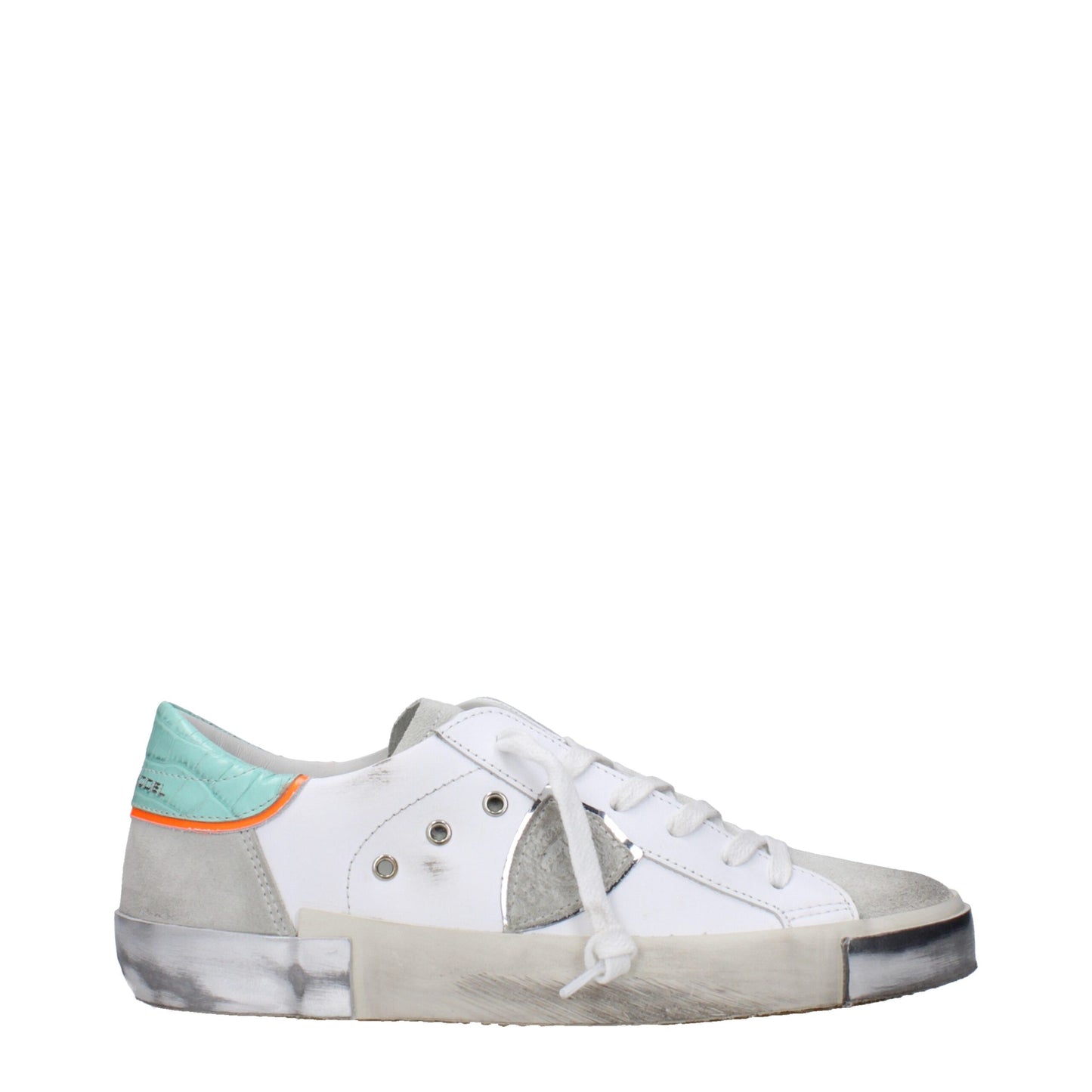 White Leather Low Tops