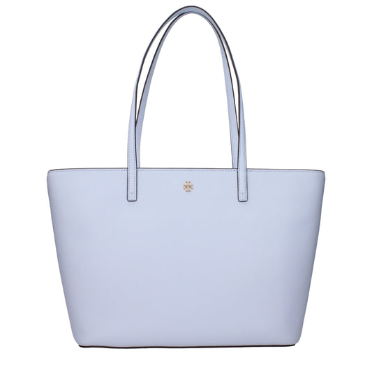 Light Blue Leather Shoulder Bag