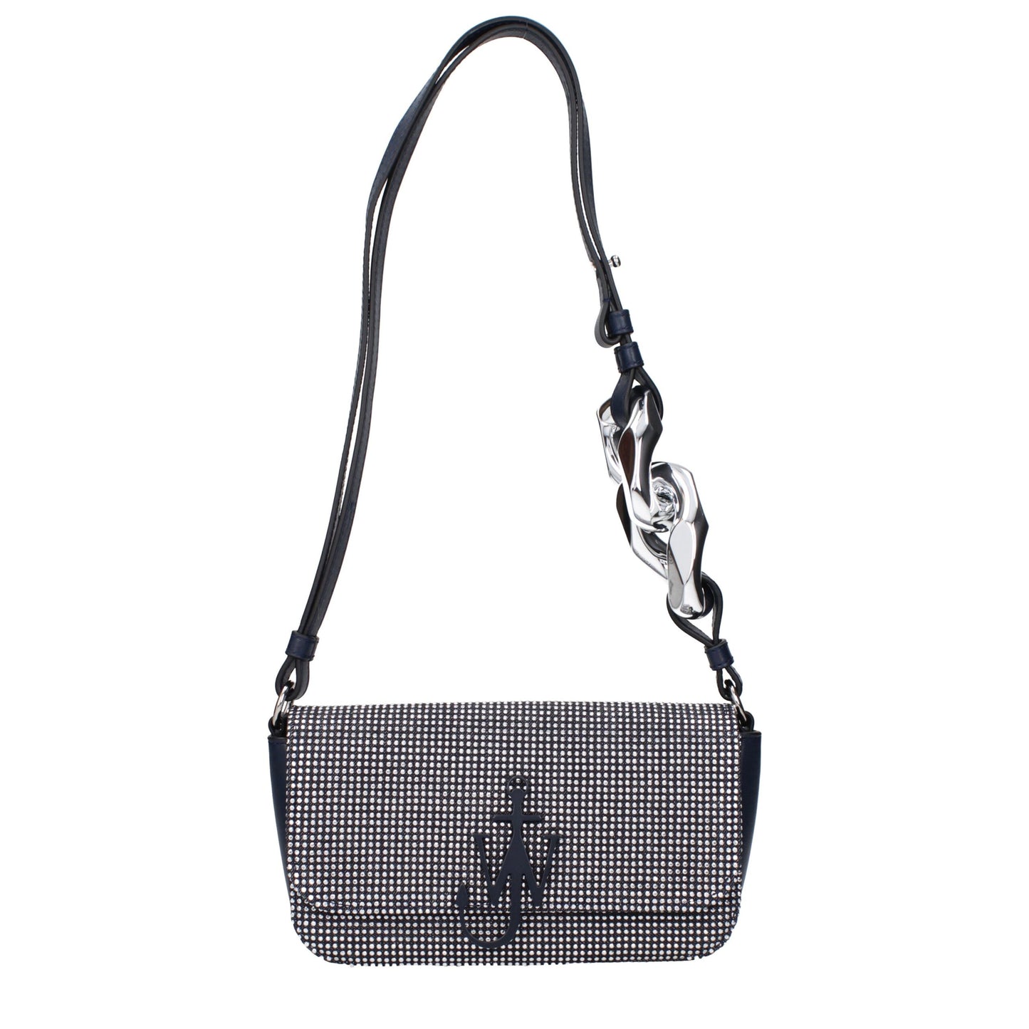 Blue Fabric Shoulder Bags