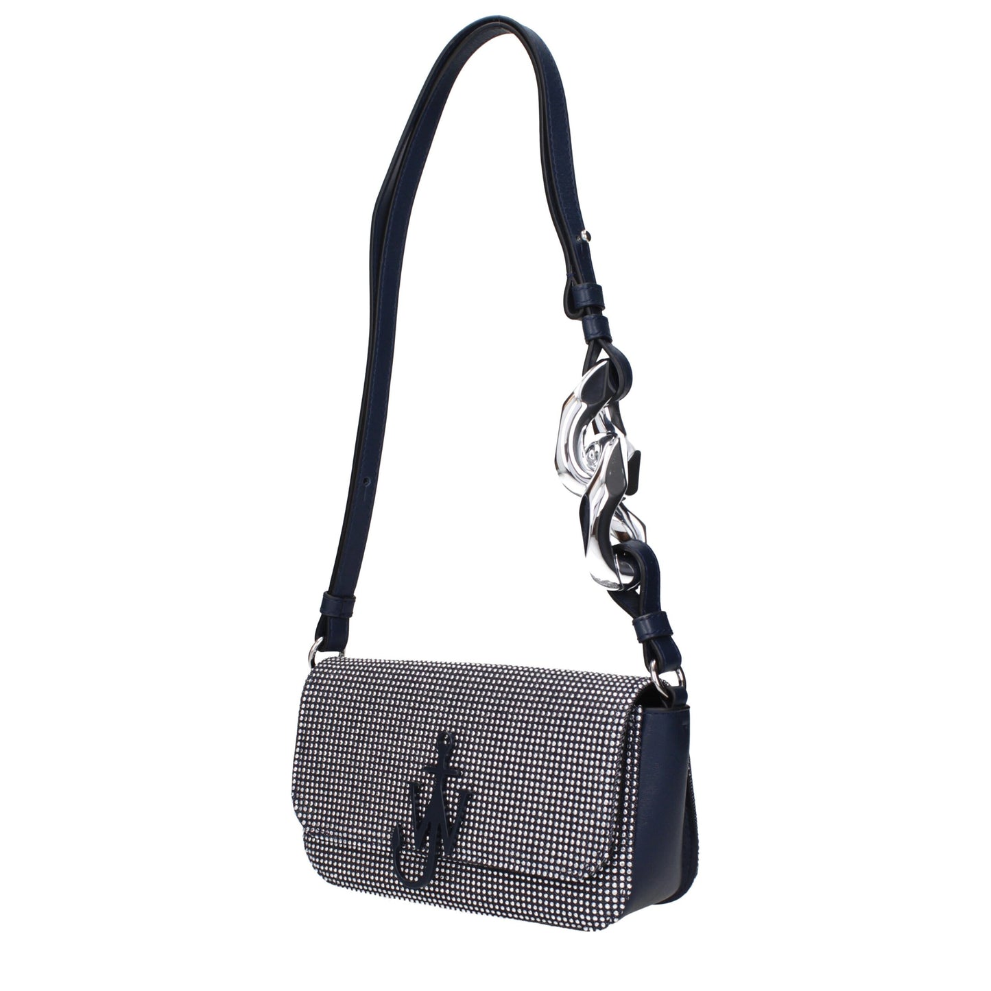 Blue Fabric Shoulder Bags