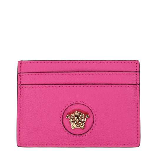 Pink Leather Cardholder