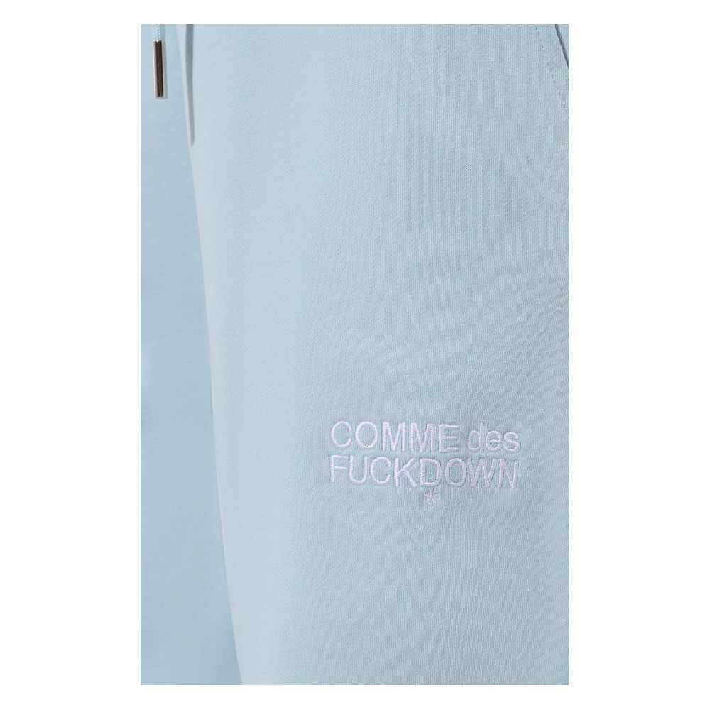 Blue Cotton Men Sweatpants
