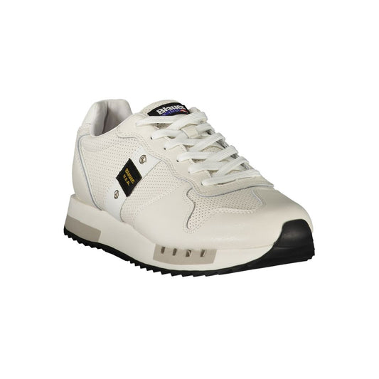 Bianco Polyurethane Men Sneaker