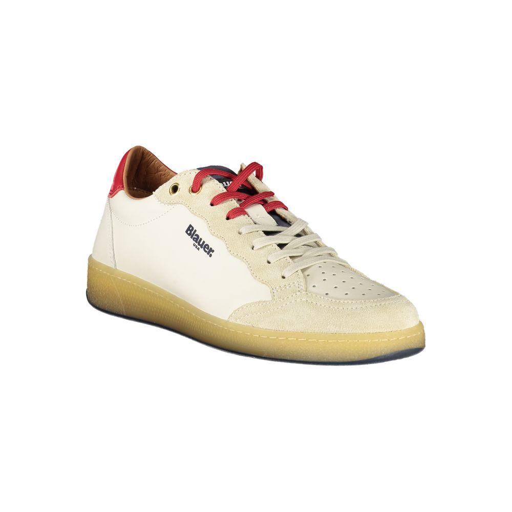 White Leather Men Sneaker