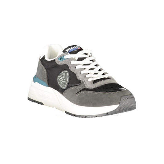 Nero Polyurethane Men Sneaker