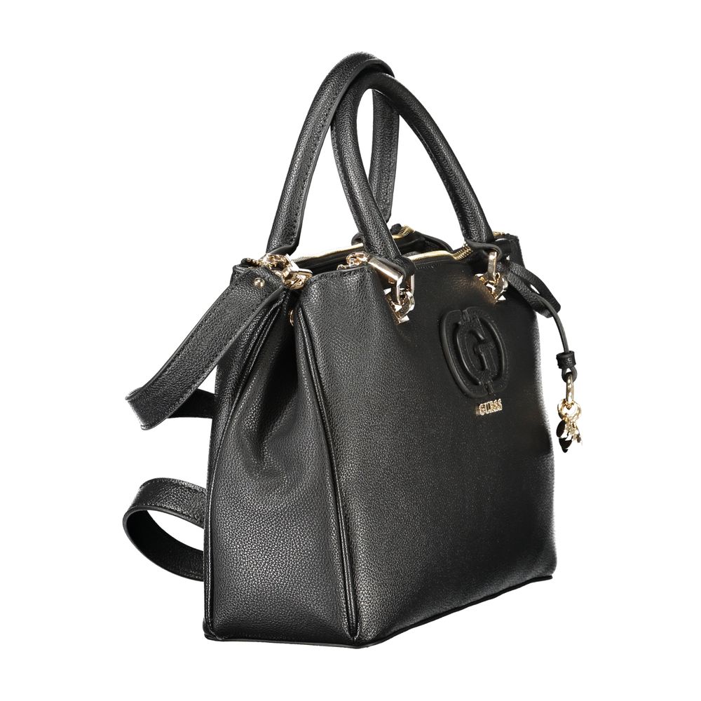 Black Polyurethane Women's Handbag