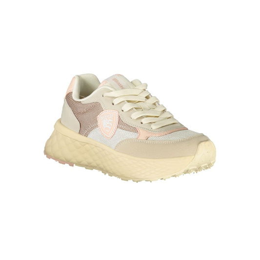 Beige Polyester Women Sneaker