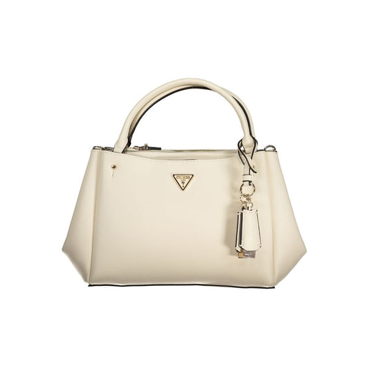 White Polyethylene Women Handbag