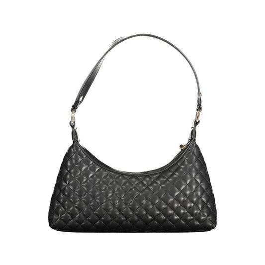 Black Polyethylene Women Handbag