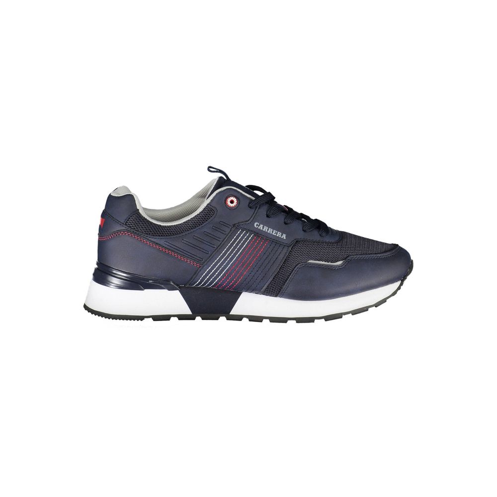 Blue Polyester Sneaker