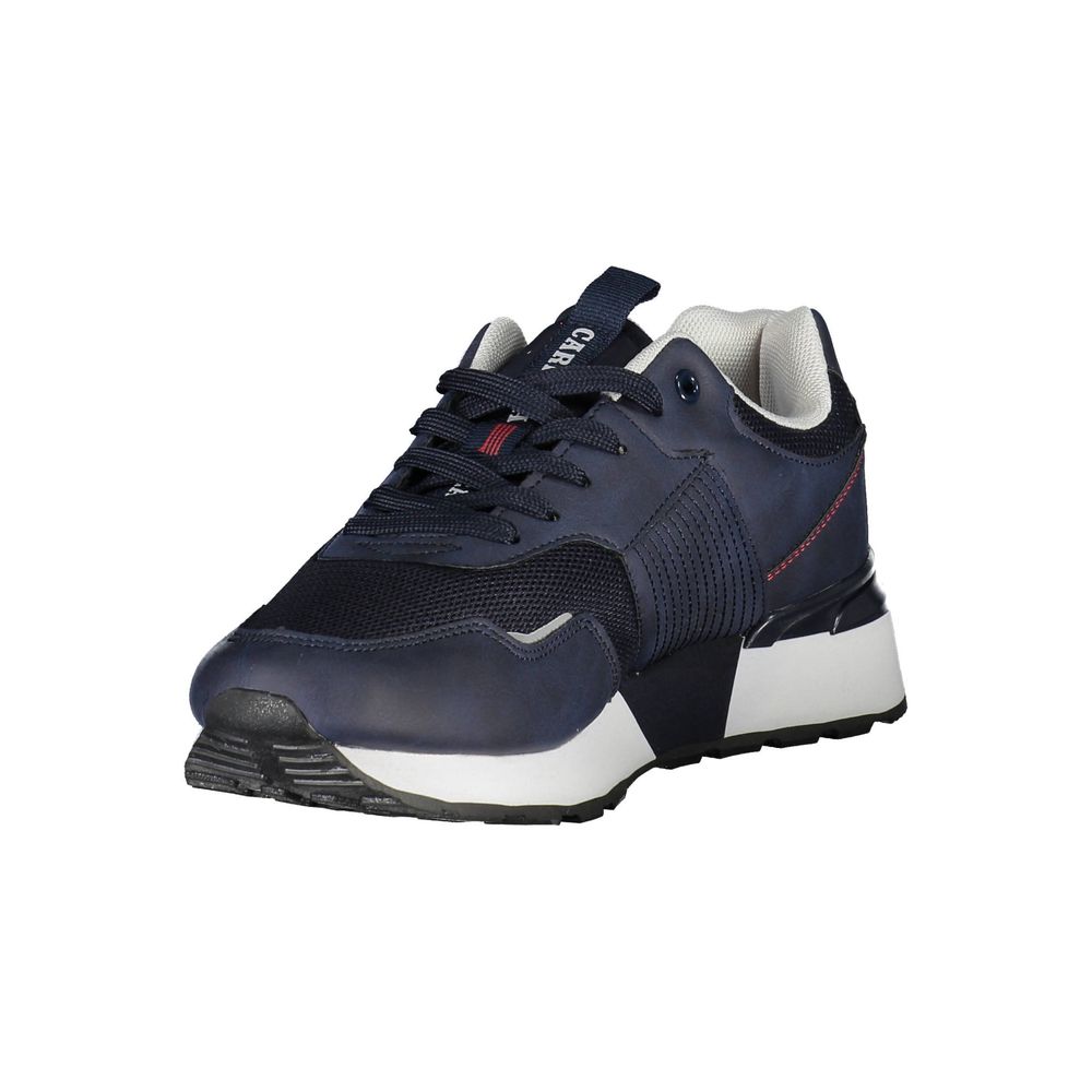 Blue Polyester Sneaker