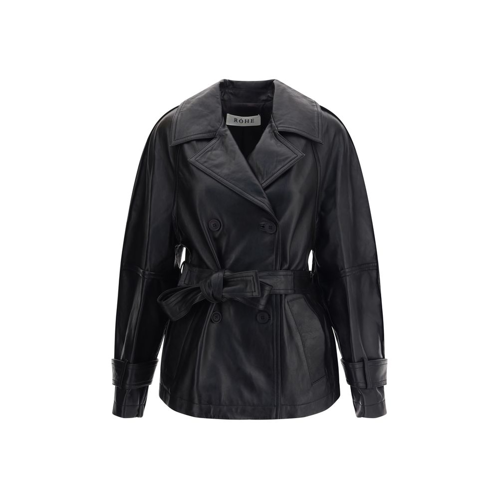 Double-breasted leather Jacket
