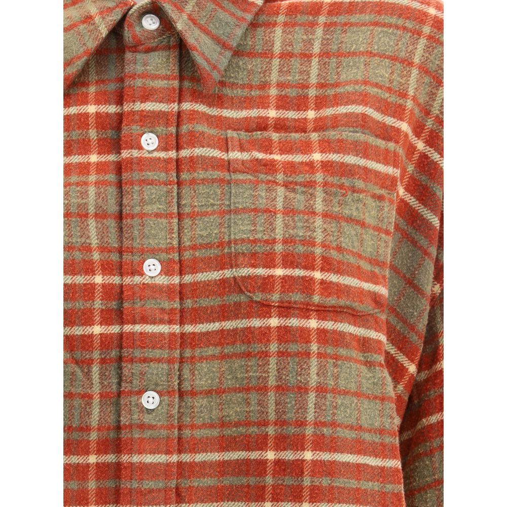 Plaid Shirt with frayed hem