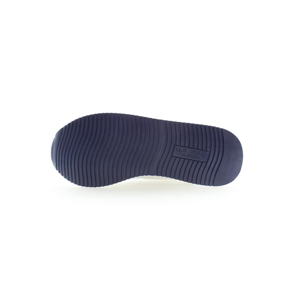 White Polyester Men Sneaker