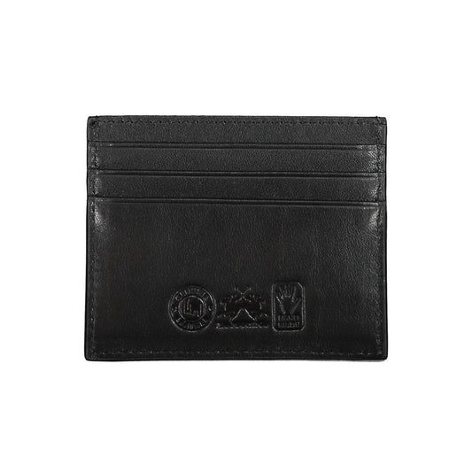Black Leather Men Wallet Holder