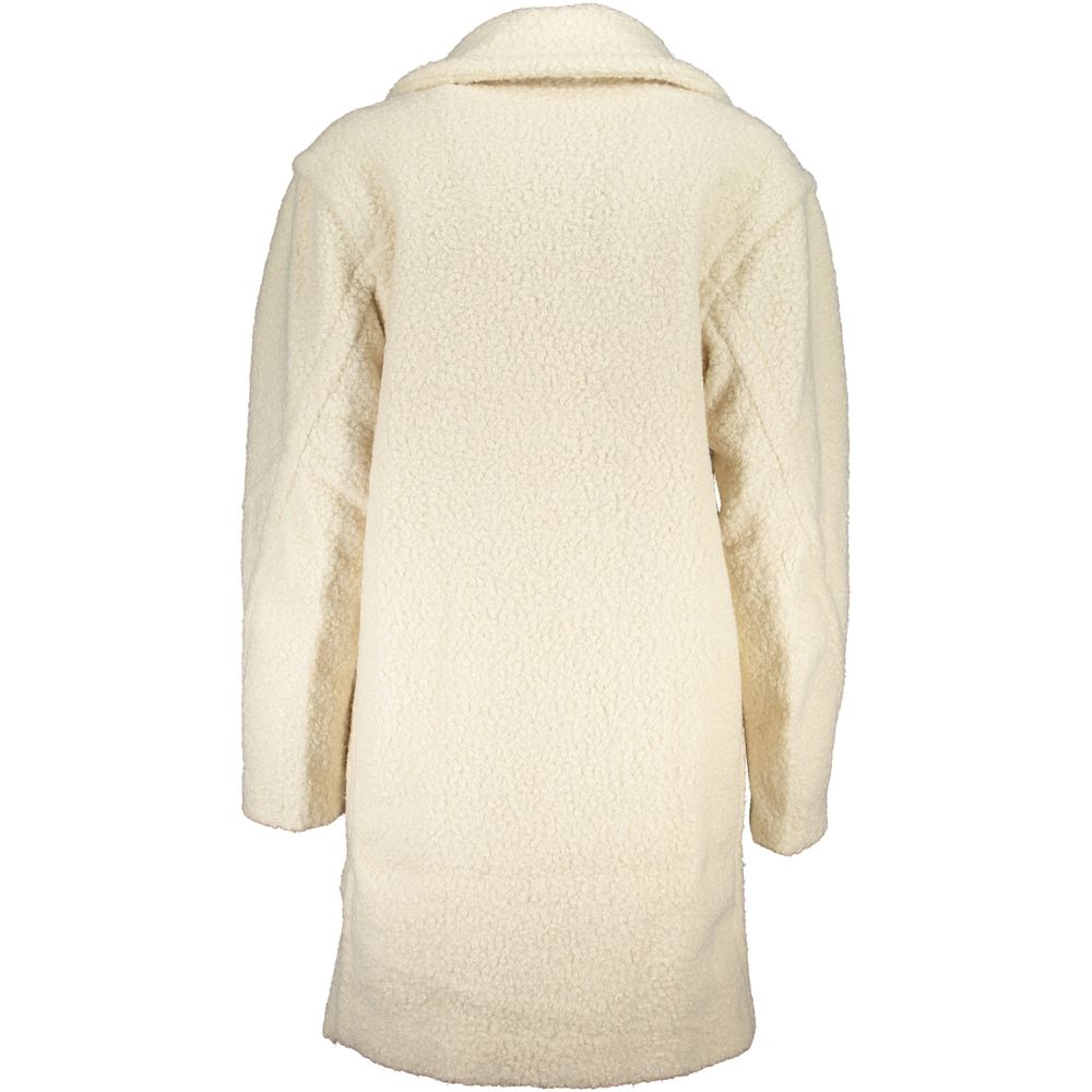 Bianco Polyester Women Jacket