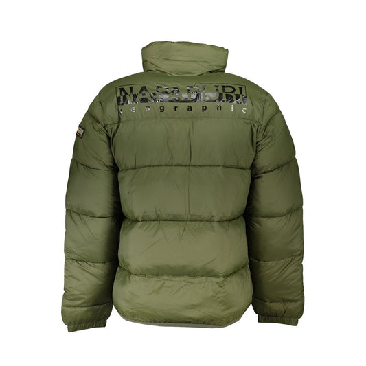 Green Polyamide Men's Jacket