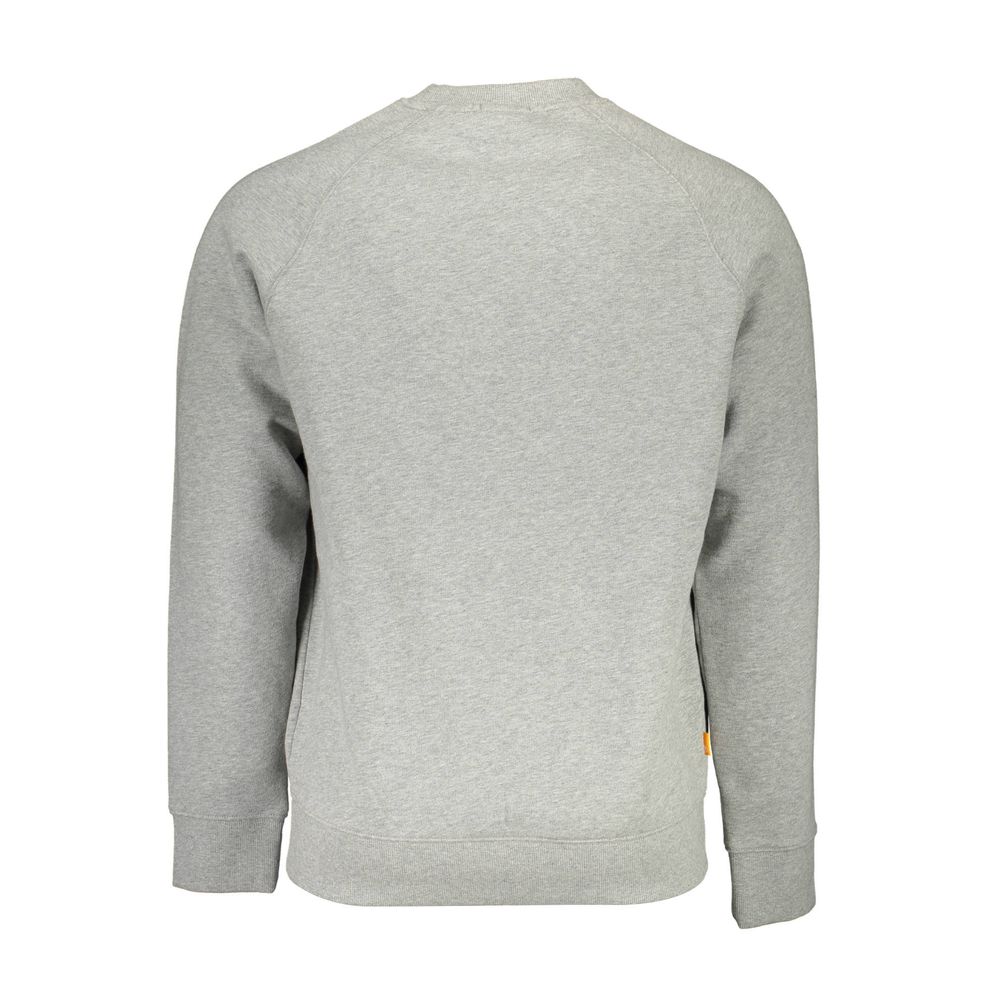 Grey Cotton Men Sweatshirt