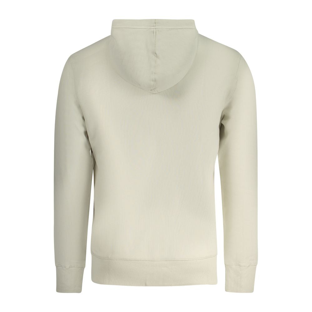 Beige Cotton Men Sweater