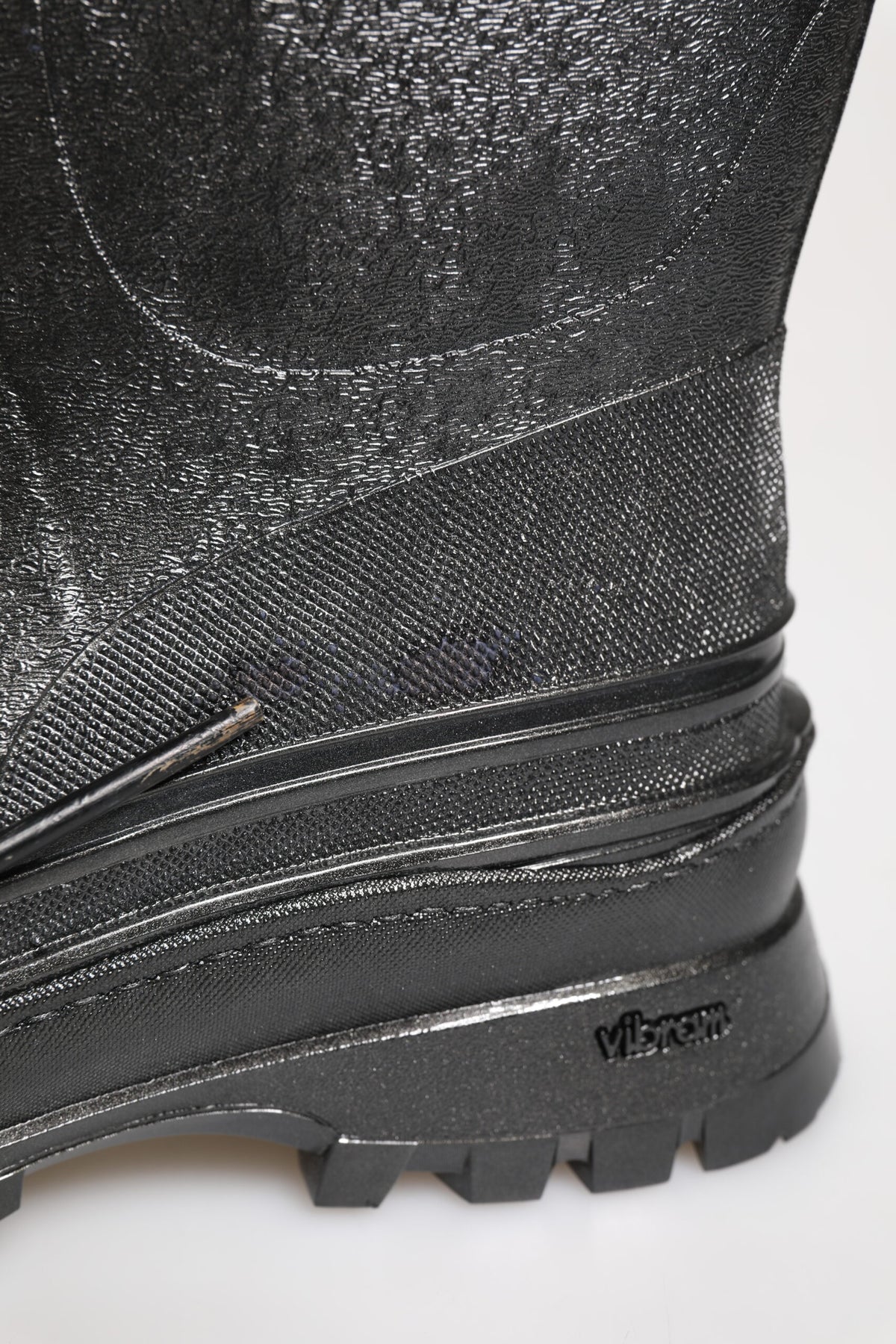 Metallic Gray Pull On Rain Boots Shoes