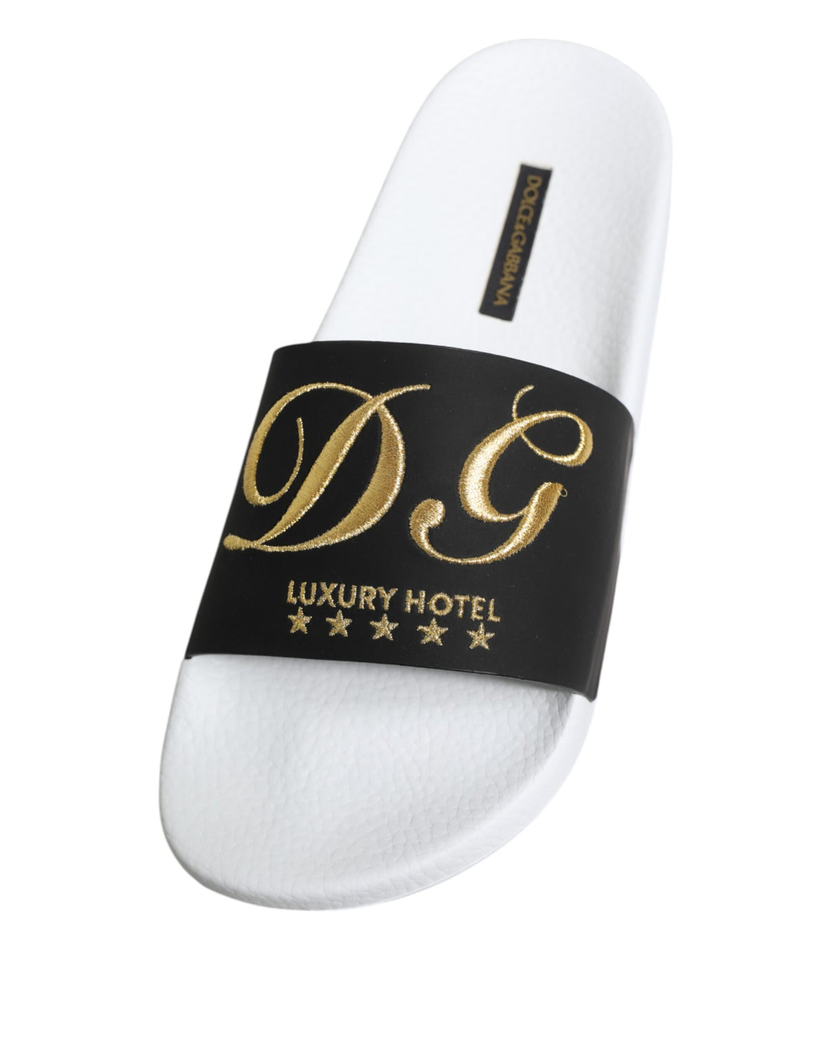 White Black Leather Sandals Beachwear Shoes