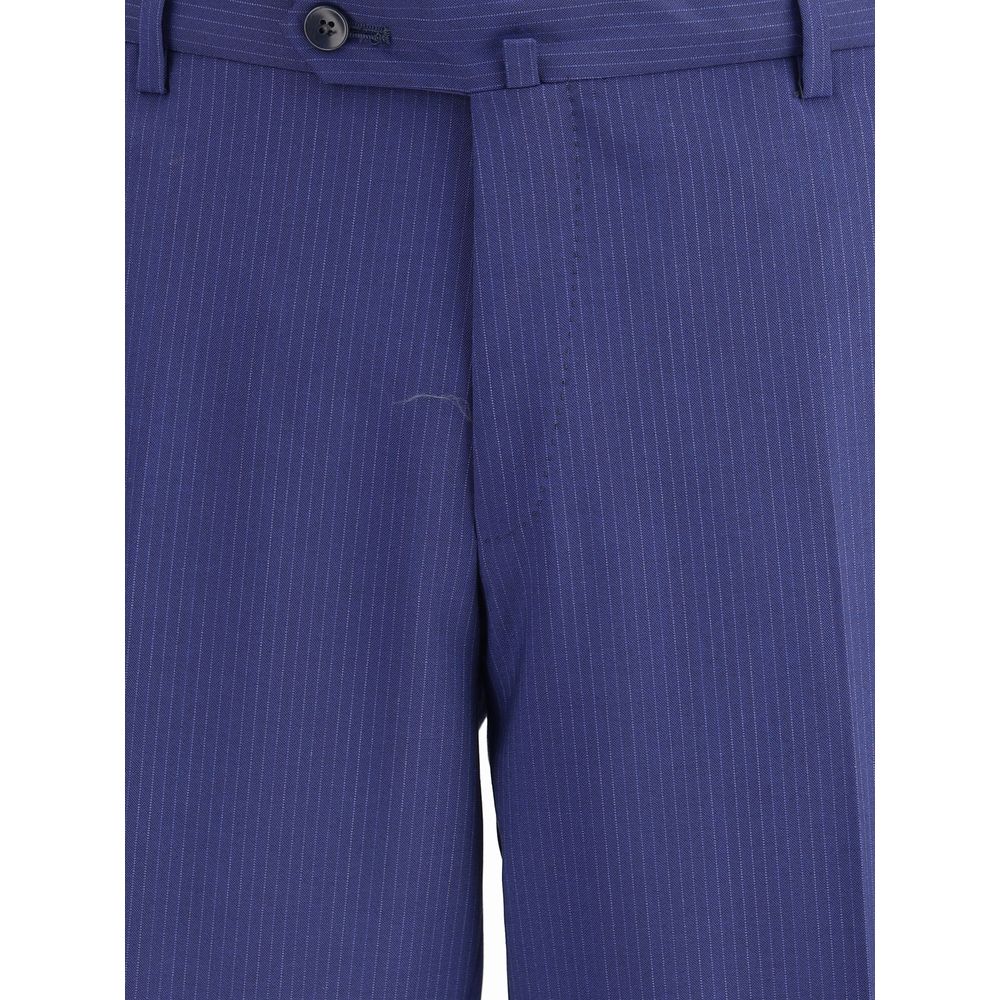 Striped Virgin Wool Suit