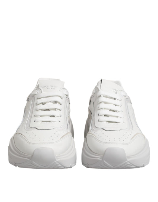 White Leather Daymaster Low Top Sneakers Shoes