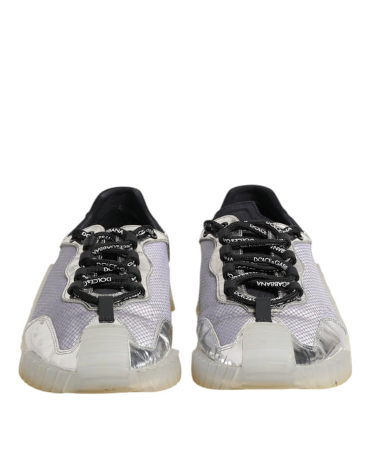 Black Silver NS1 Men Low Top Sneakers Shoes