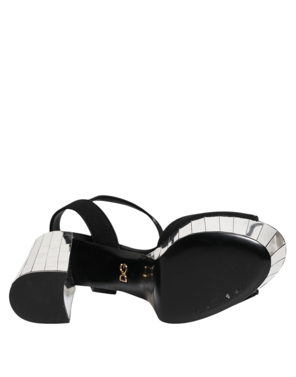 Black Crystal Ankle Strap Keira Sandal Shoes