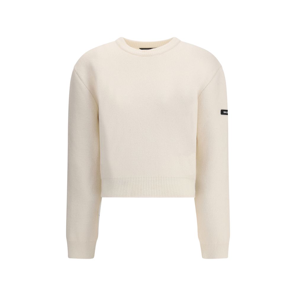 White Wool Sweatshirt