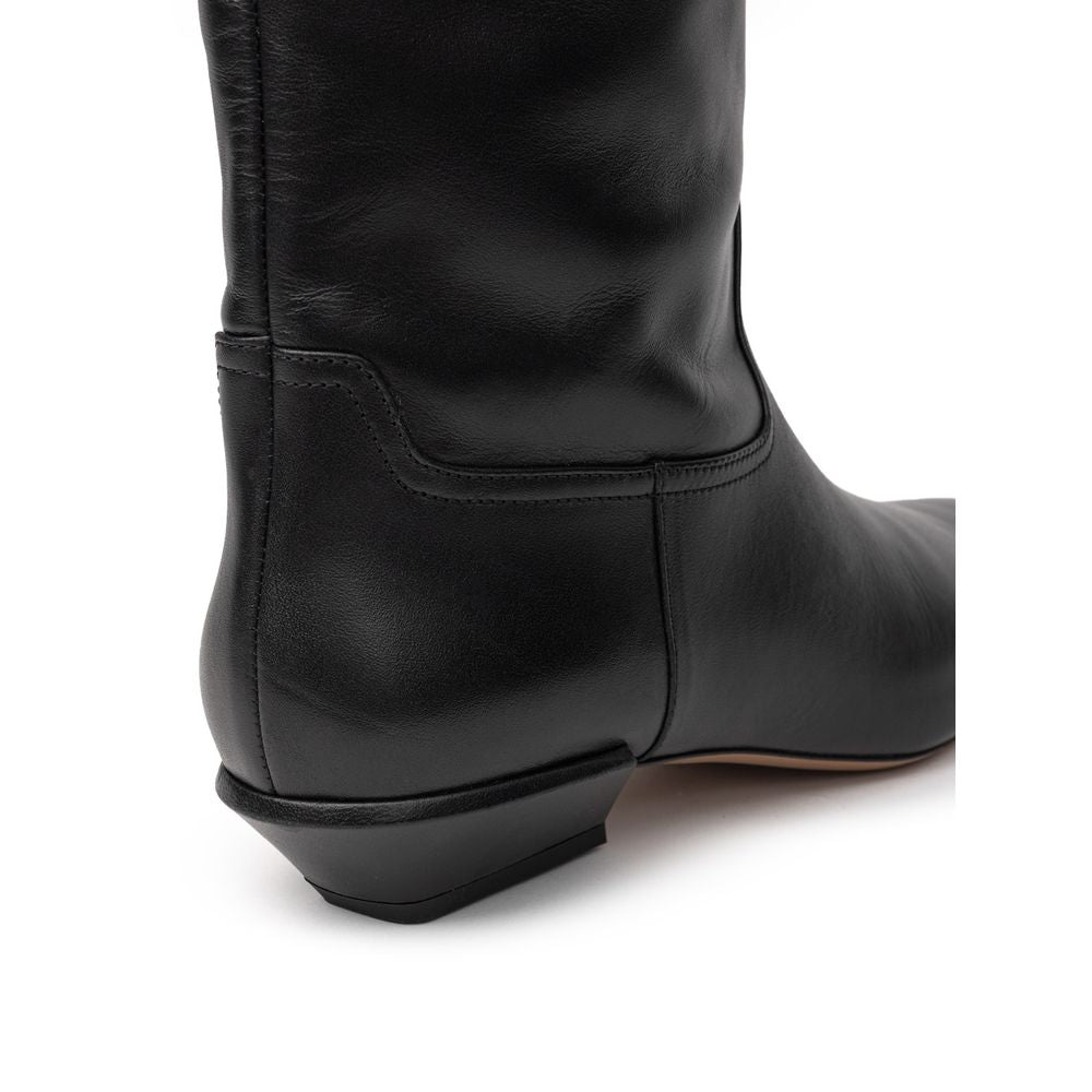 Black Leather Boot