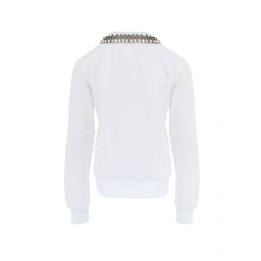 White Cotton Sweatshirt