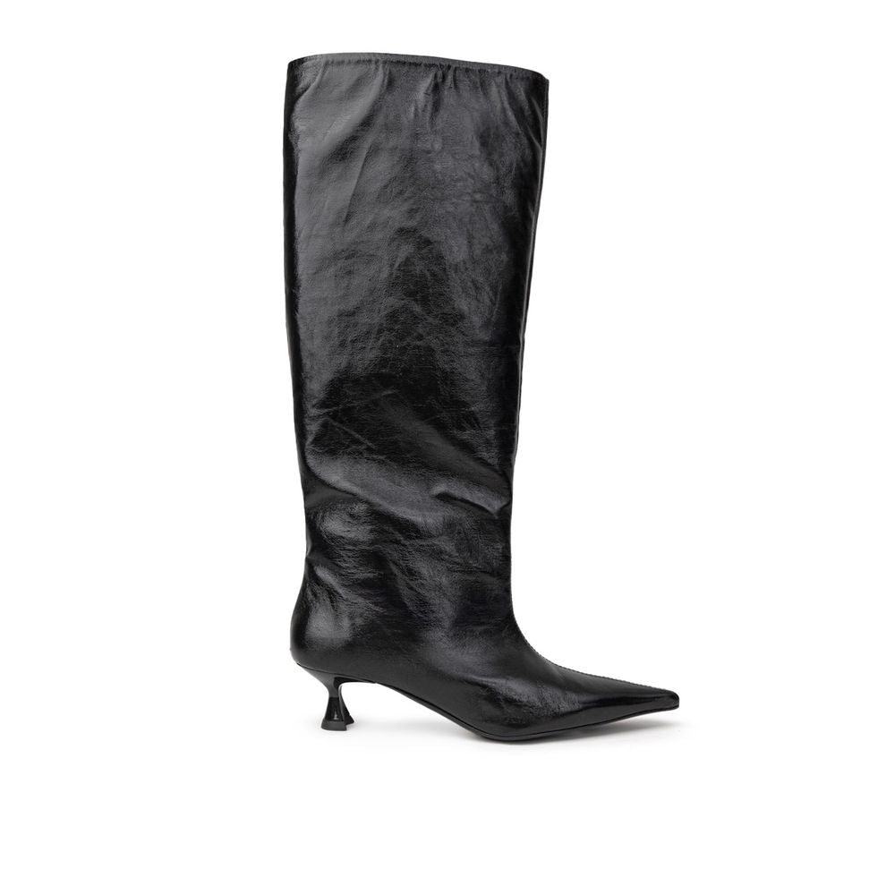Black Leather Boot
