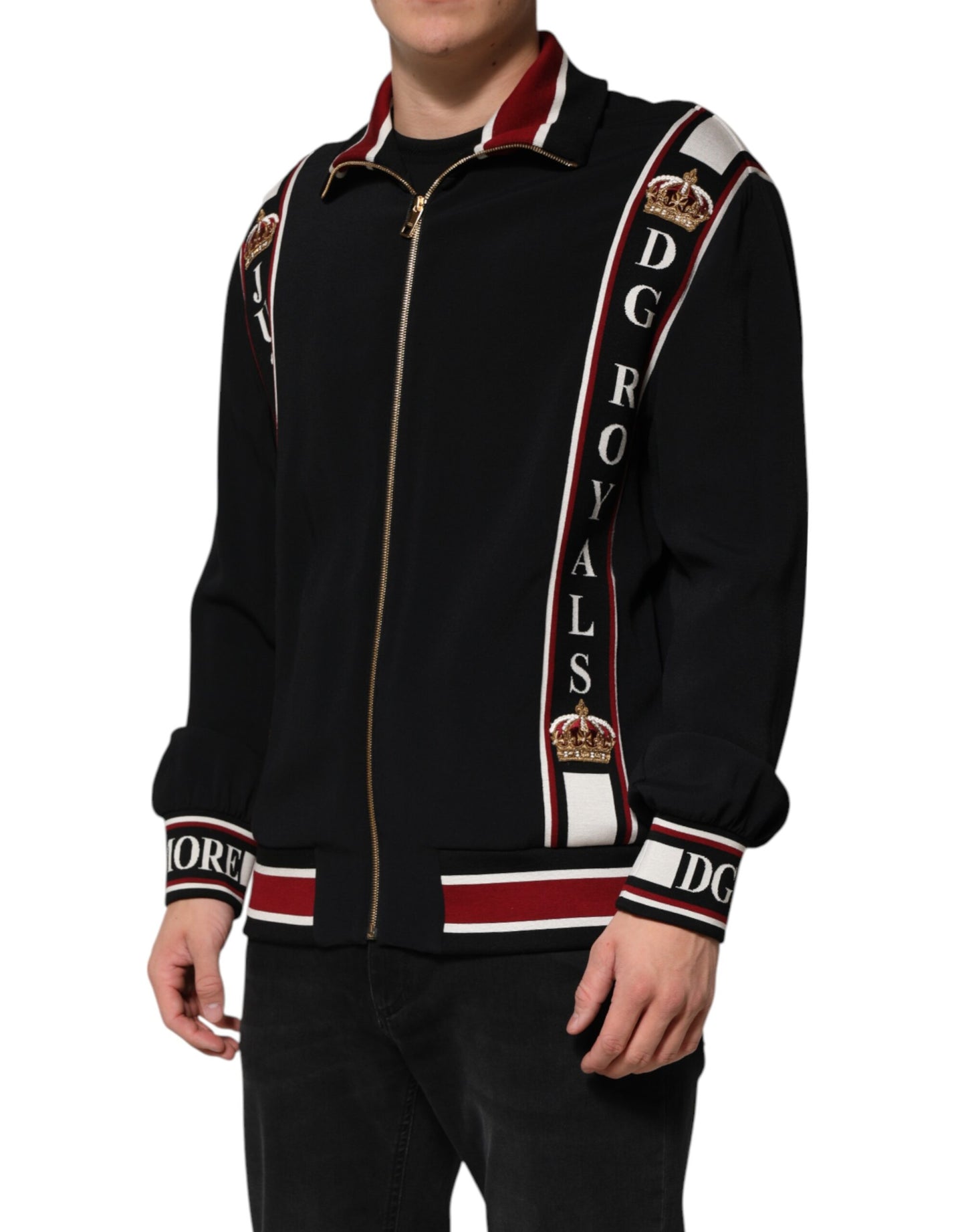 Black DG King Full Zip Sweatshirt Sweater