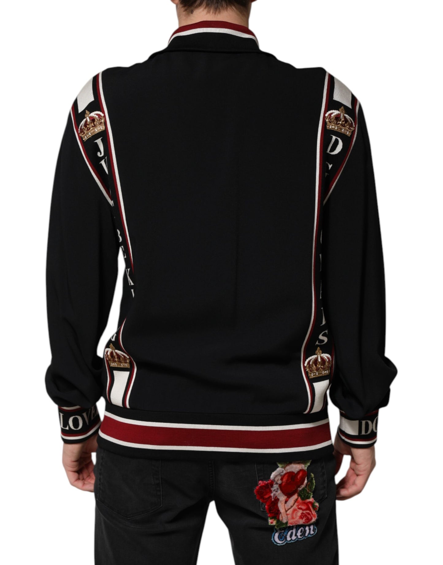 Black DG King Full Zip Sweatshirt Sweater