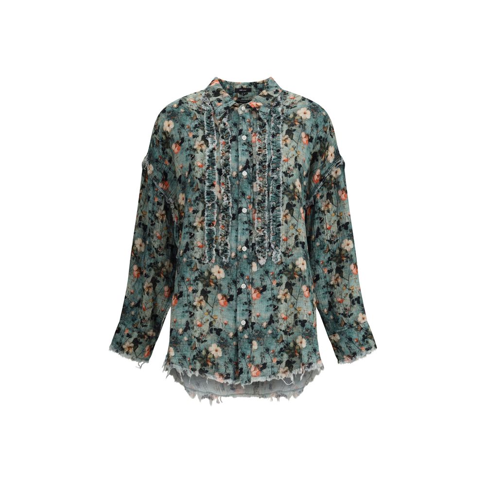 Ruffle floral Shirt