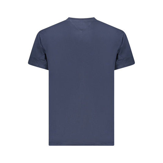 Blue Cotton Men's T-Shirt