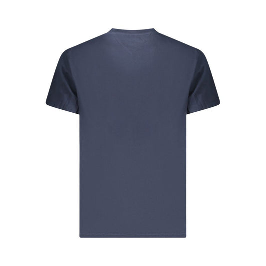 Blue Cotton Men's T-Shirt