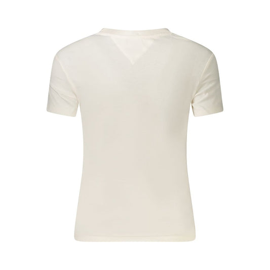 White Cotton Women's T-Shirt