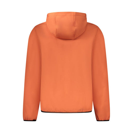 Orange Polyester Men's Jacket