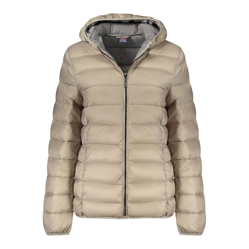 Beige Polyamide Women Jacket
