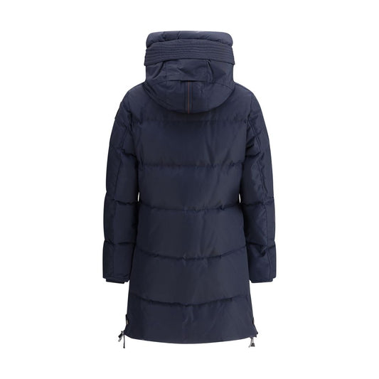 Blue Nylon Full-Length Jacket